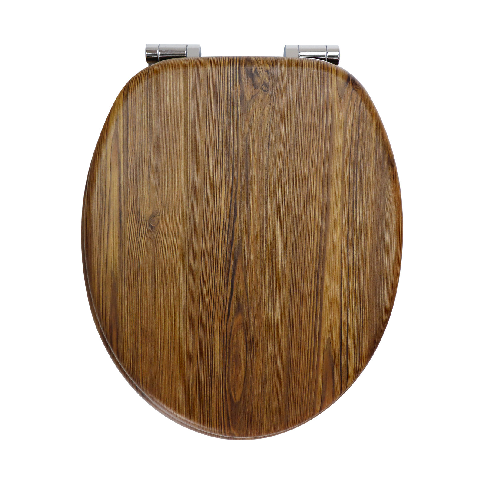 Fábrica directa tablero de densidad madera MDF cubierta de inodoro pvc pegado correa de madera caída lenta image 3
