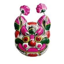 ZQ非遗工艺品DIY手工材料包凤翔泥塑小挂虎空白胚美术幼儿学生教