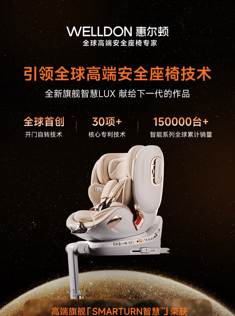 [Brand Source] Welldon Smart Lux Smart Safety Seat for Infants Aged 0-7 Years Old