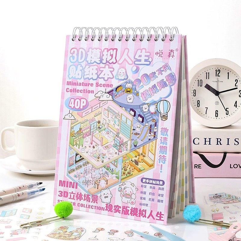 Three dimensional small sticker, stickers, 3D, 40, scheduler