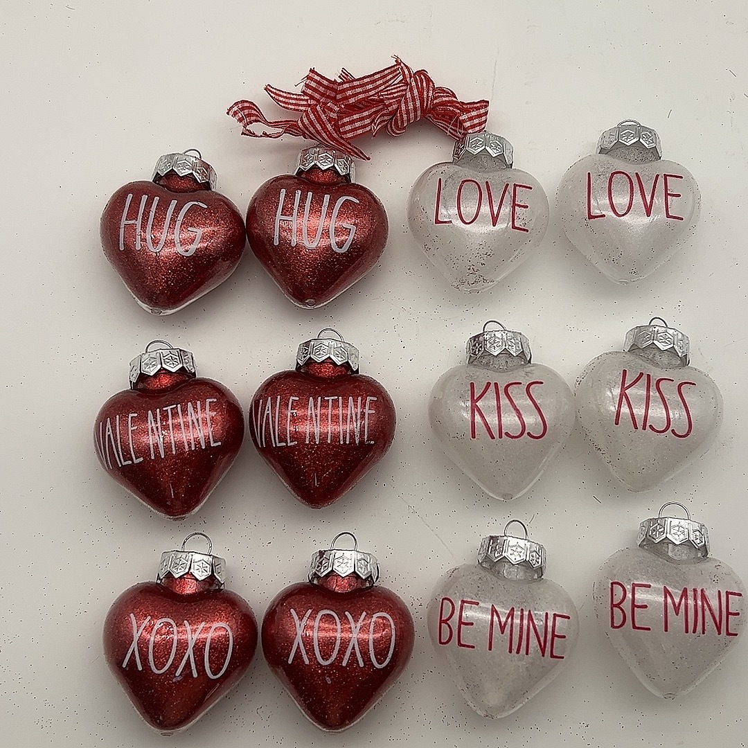 Día de San Valentín transfronterizo impresión amor 12 plástico PET polvo brillante amor colgante decoración de boda Qiuxi