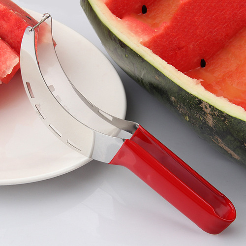 Stainless steel watermelon cutter and divider, fruit pulp digging tool, household kitchen gadget, watermelon cutter, factory direct sale