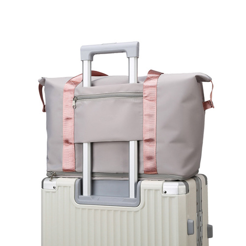 New expansion folding travel bag, large capacity, lightweight storage, short-distance luggage bag, wet and dry separation yoga fitness bag