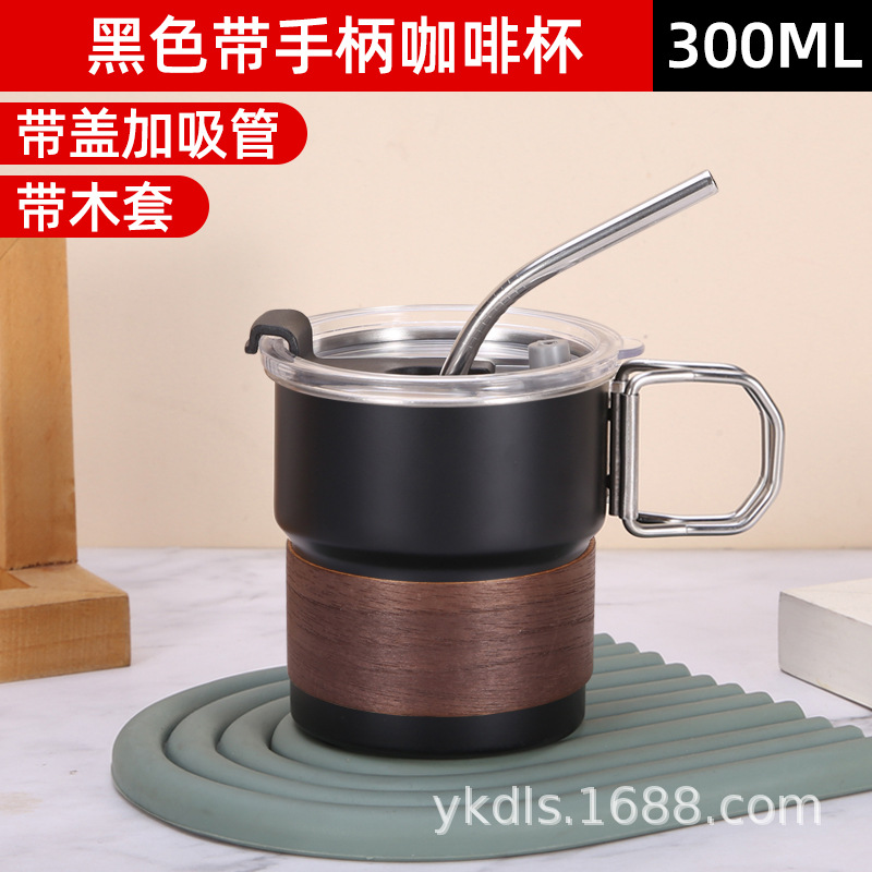 Taza de escalón de una sola capa para exteriores Taza de café de acero inoxidable 304 ins Vaso de cerveza de camping de borde rizado conveniente de alto valor