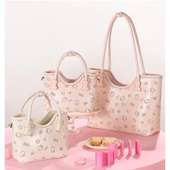 Toutouhello kittケイティ猫トートバッグプリントkt野菜バスケット手提げ斜め掛け女性誕生日プレゼント