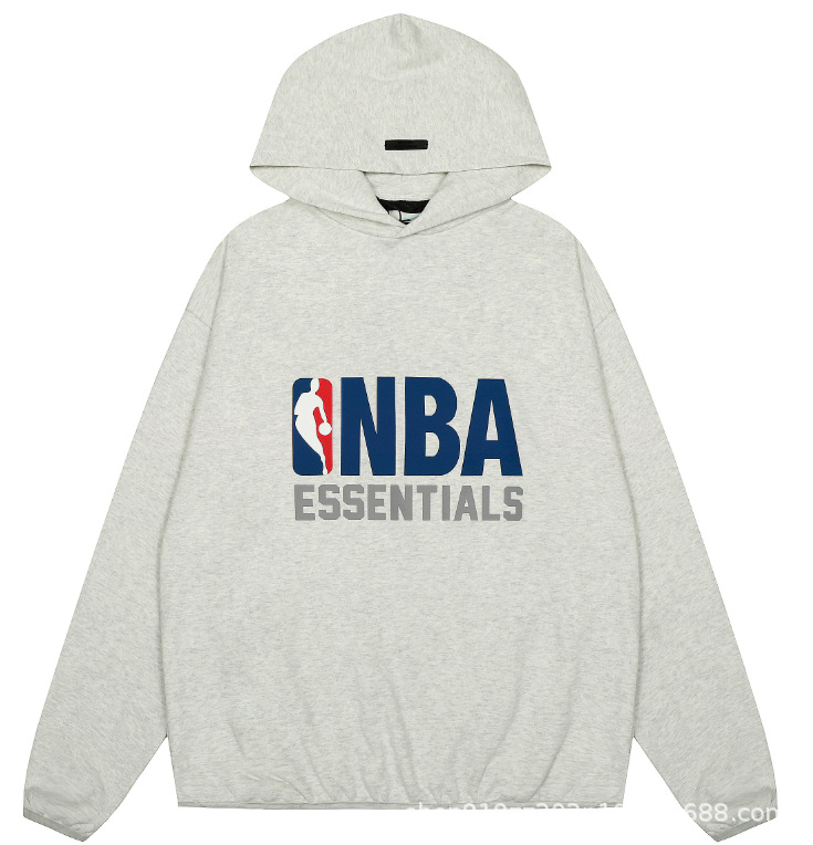 NBA Essentials Hoodie Logo Grey