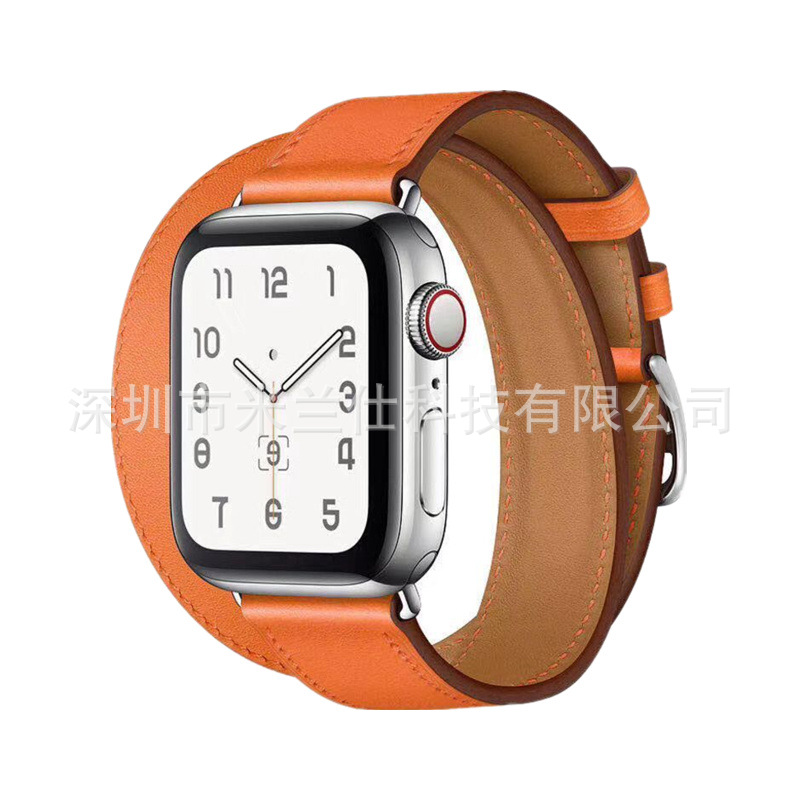 Adecuado para Apple Watch applewatch Correa S9 cuero genuino iwatch456789SE deportes ultra2 fabricante