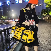双肩背包女旅行包男毛绒挂件手提行李轻便大容量篮球包运动健身包