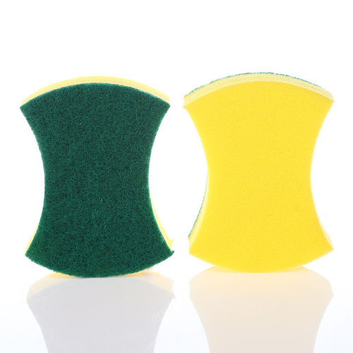 Wholesale double-sided decontamination cleaning sponge magic wipe scouring pad kitchen pot scrubber dishwashing sponge single piece