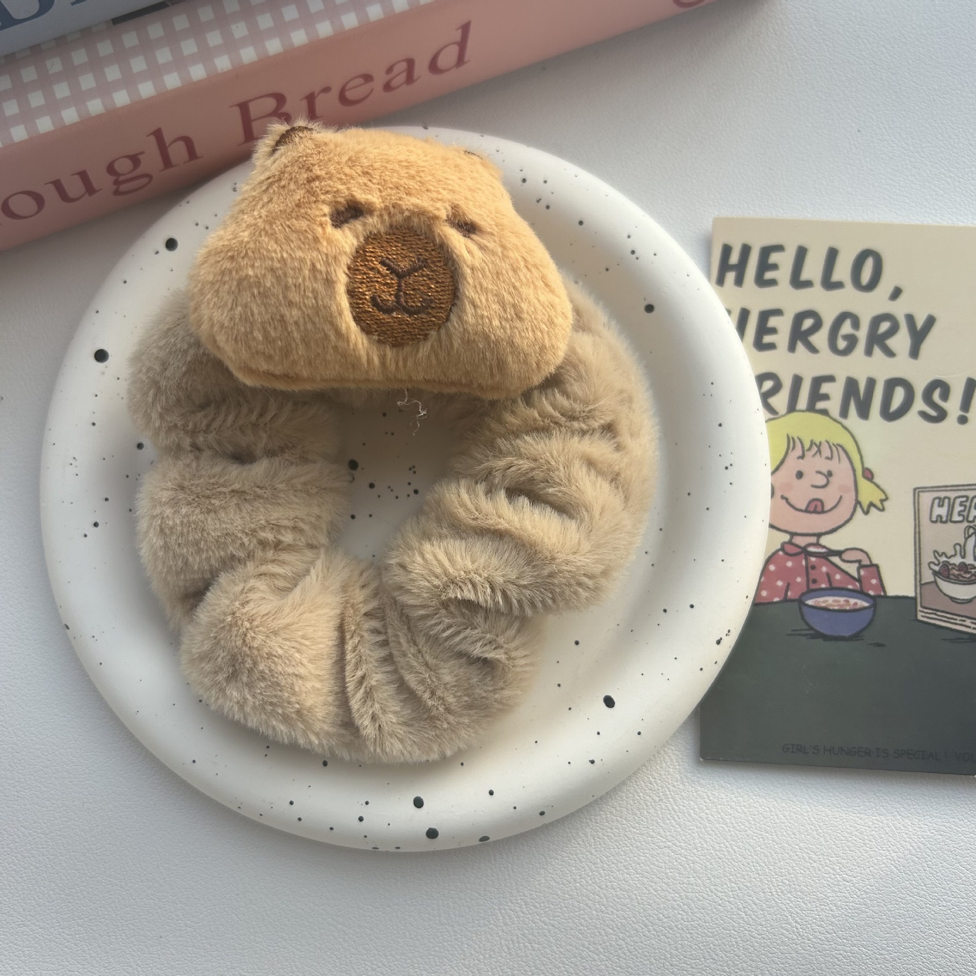 Dulce lindo peluche kt felino círculo de intestino grueso estudiante dulce felina elás negro rosa chica joyería de cabello cabello cabello