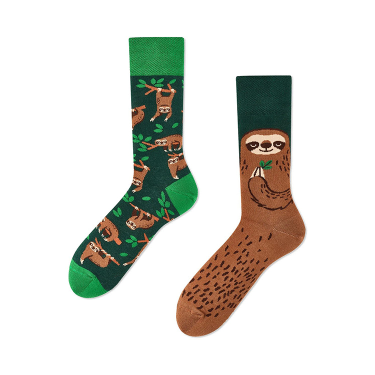 80g Weight Comfort Feel Of Sensation Unisex Casual Animal Cotton Crew Socks A Pair