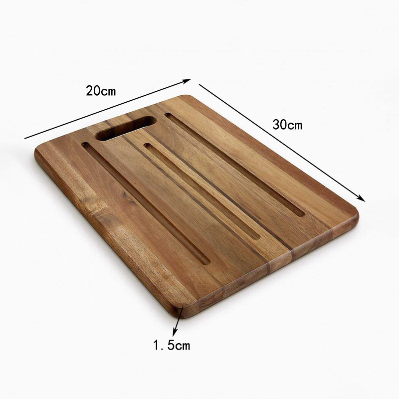 tablero de corte de madera multifuncional de doble cara tablero de corte de verduras con fregadero de agua de flujo tablero de mesa de frutas y verduras tablero de pan conveniente plato de desayuno