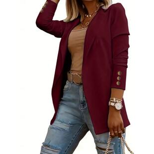 X 33224 Fashion Long Sleeve Blazer Jacket �r���L�����b