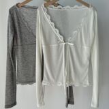 Летний кружевной кардиган, тонкий лонгслив, кружевное платье