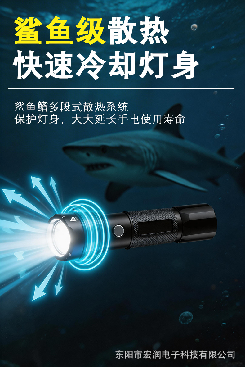 Directly supplied by the manufacturer, high-brightness flashlight with zoom, rechargeable, ultra-bright, long-range, household aluminum alloy LED flashlight