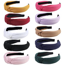 K 73950 Knotted Wide Headband ��ɫ��֯���� �羳��Ӧ����