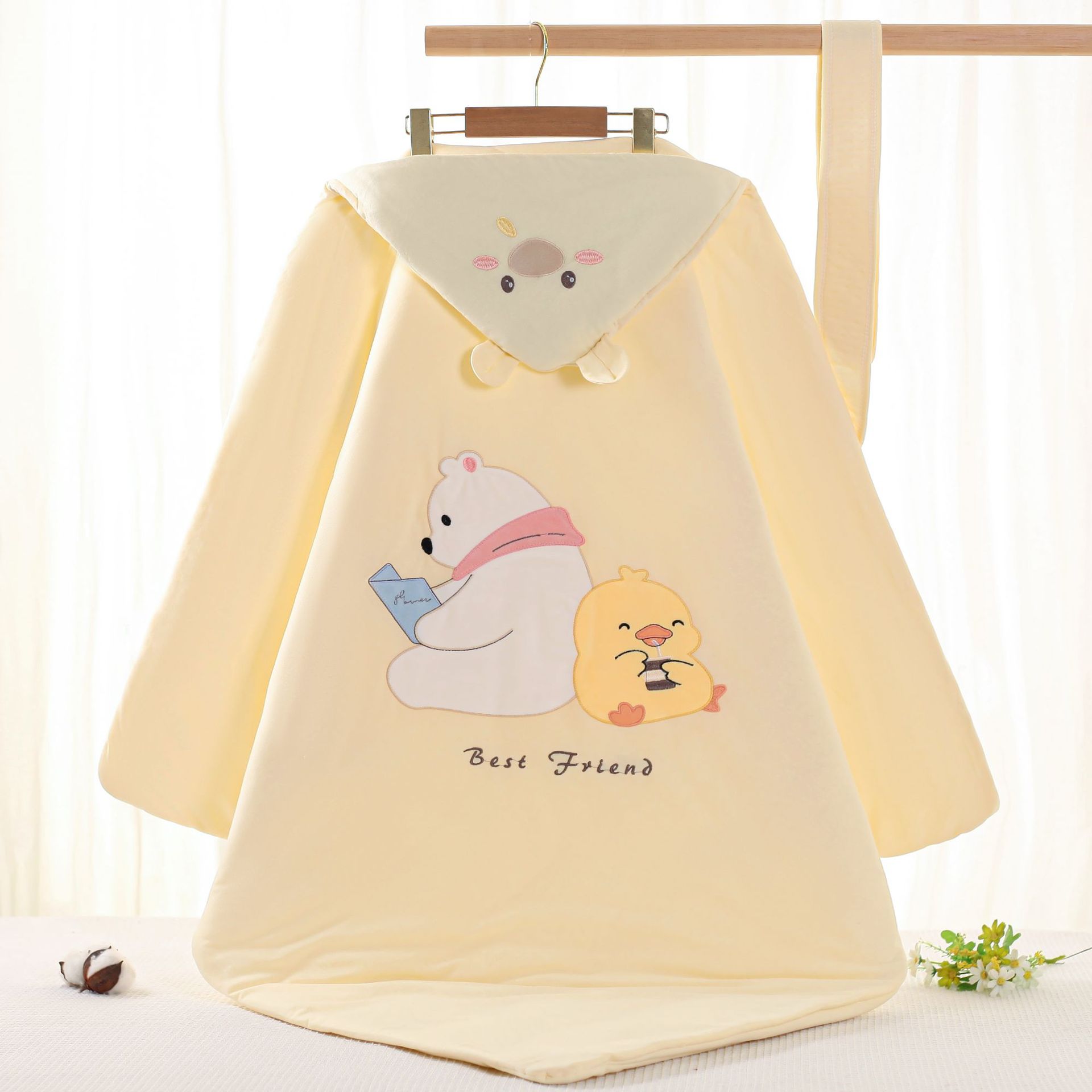 Peggy Bear Baby Blanket Newborn Bag Baby Blanket Thickened Winter Blanket Cotton Quilt