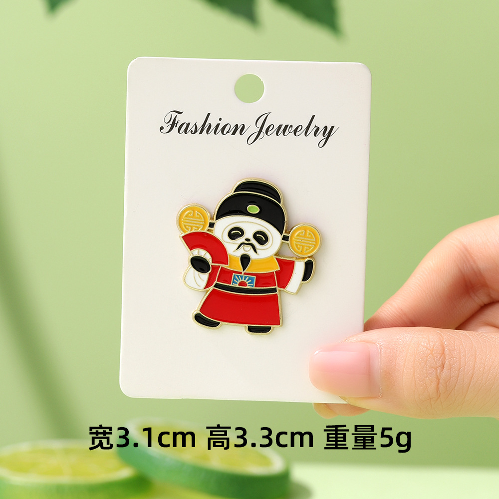 Dibujos animados lindo panda flor flor broche colección de la familia panda animal metal insignia accesorios de ropa para niños regalos