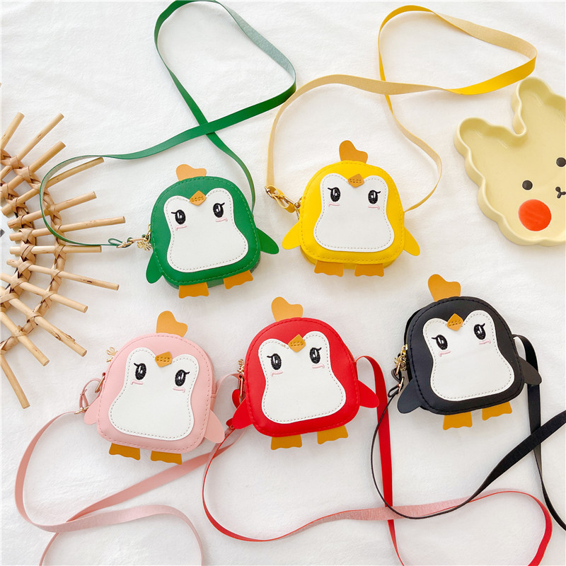 2024 nuevo niño mochila suave lindos pingüinos niñas y niños bolsos de hombro mini bolsos de dibujos animados image 1