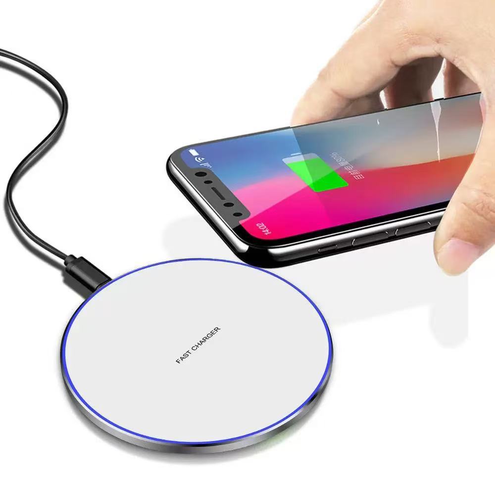 Mobile Phone Wireless Charger 10/15/30/50W Disc Wireless Charging Aluminum Alloy Desktop Fast Charging Charger