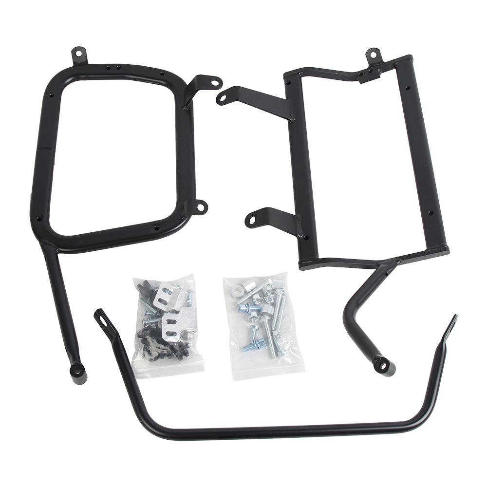 Adecuado para Benali TRK702x caja lateral soporte de acero al carbono motocicleta aleación de aluminio 702x caja lateral soporte