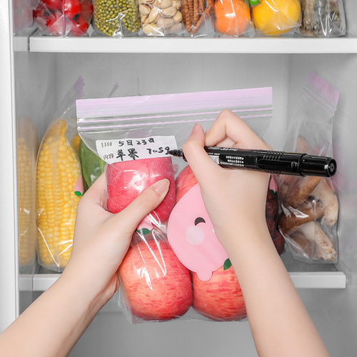 Jiaxiaohui fresh-keeping bag food-grade ziplock bag with widened bottom color dense bag fruit and vegetable packaging dense bag