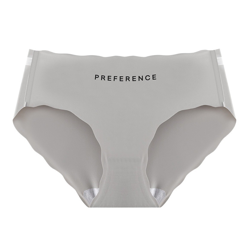 Seda de hielo transparente sentido cero ropa interior cómoda deportes yoga sin costuras Algodón puro entrepierna antibacteriana chica viento cintura triángulo transpirable