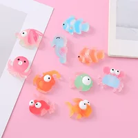 Серия океана мультфильм рыба Краб DIY Детские аксессуары для волос брошь материал Смола аксессуары для мобильного телефона оболочки аксессуары