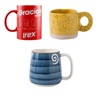 Factory Hot Sale Ceramic Mug Set with Lid and Spoon Drinking Cup Couple's Household Tea Cup Color Changing Coating Cup