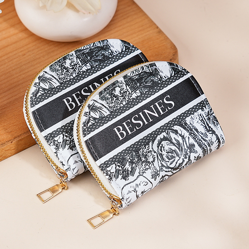 Nuevo tarjetero con cremallera para mujer, exquisito tarjetero de tarjetas múltiples de alta gama, versión coreana de monedero corto y pequeño