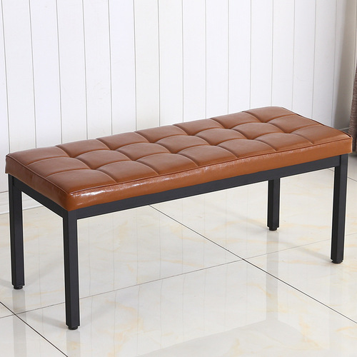 Office chair sofa long bench narrow shoe changing makeup square minimalist dressing room nail salon home iron J^