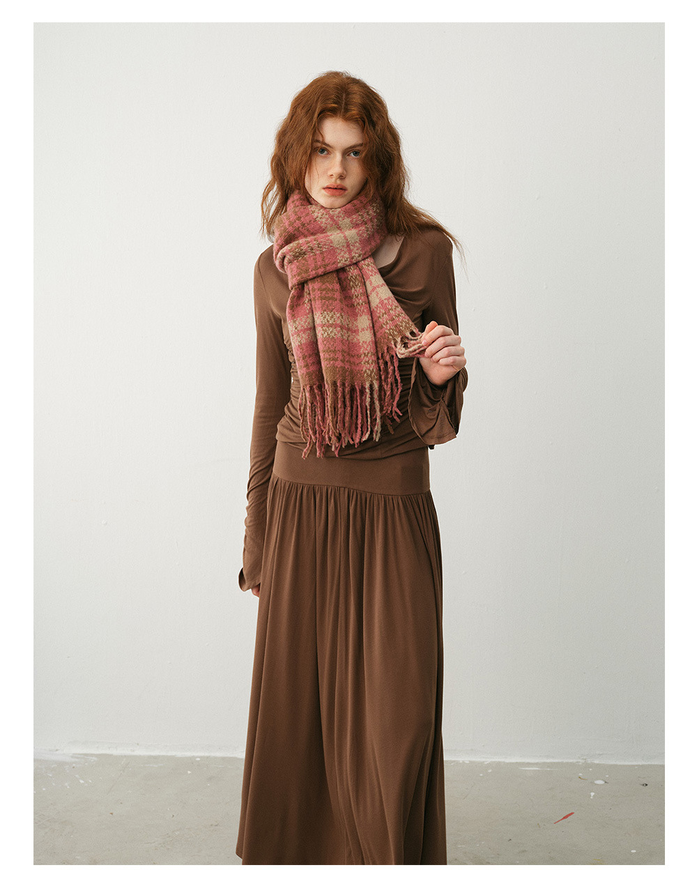 Damen Schal Aus Kaschmir-imitat Im Retro-design Für Den Winter_voghion.com