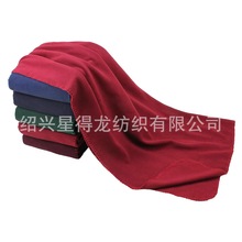 绍兴工厂直销 fleece throw纯色双面绒毛毯 染色双面绒毯子