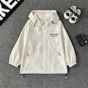 Children's Jacket Override 2025 Spring Boy's Hooded Jacket Casual Handsome Lightweight Coat Jacket