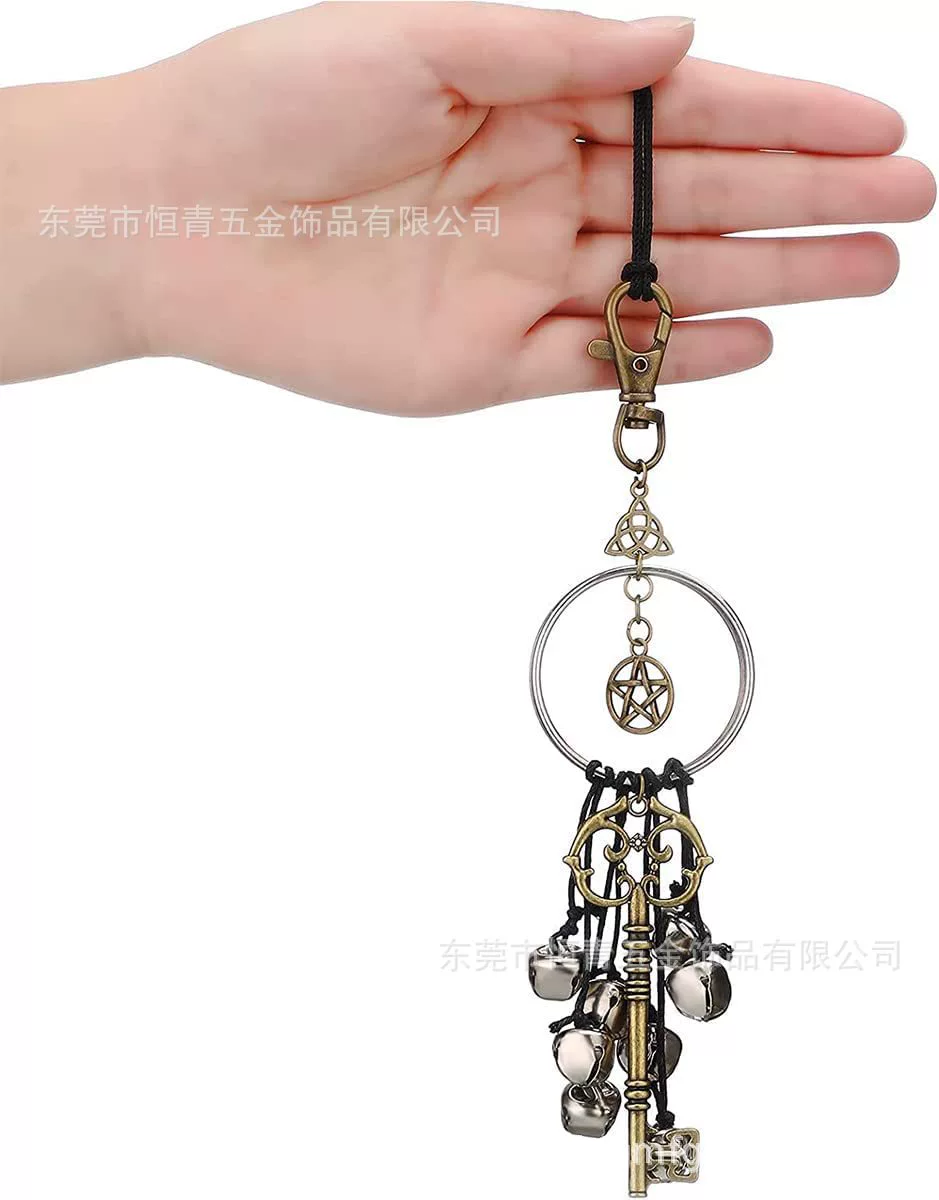 Колокольчики ведьмы ручной работы венок трансграничный Новый колокольчик ручной работы ведьма дверь висит охранник окно колокольчик