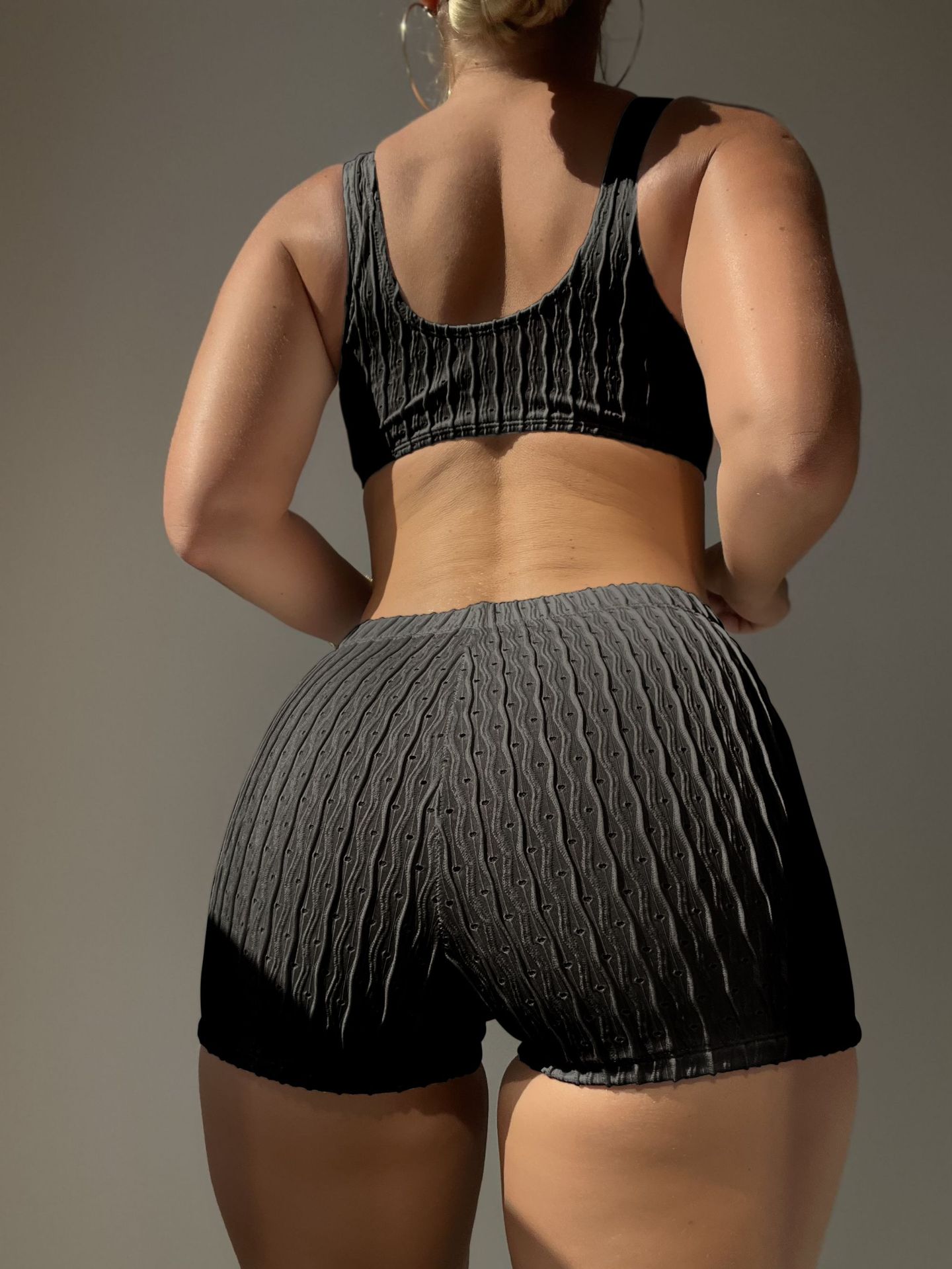 GraceChic 2024 Swimsuit For Women, High-End European And American Style, Solid Color Push-Up Swimsuit, Sexy Bikini Two-Piece Set_voghion.com