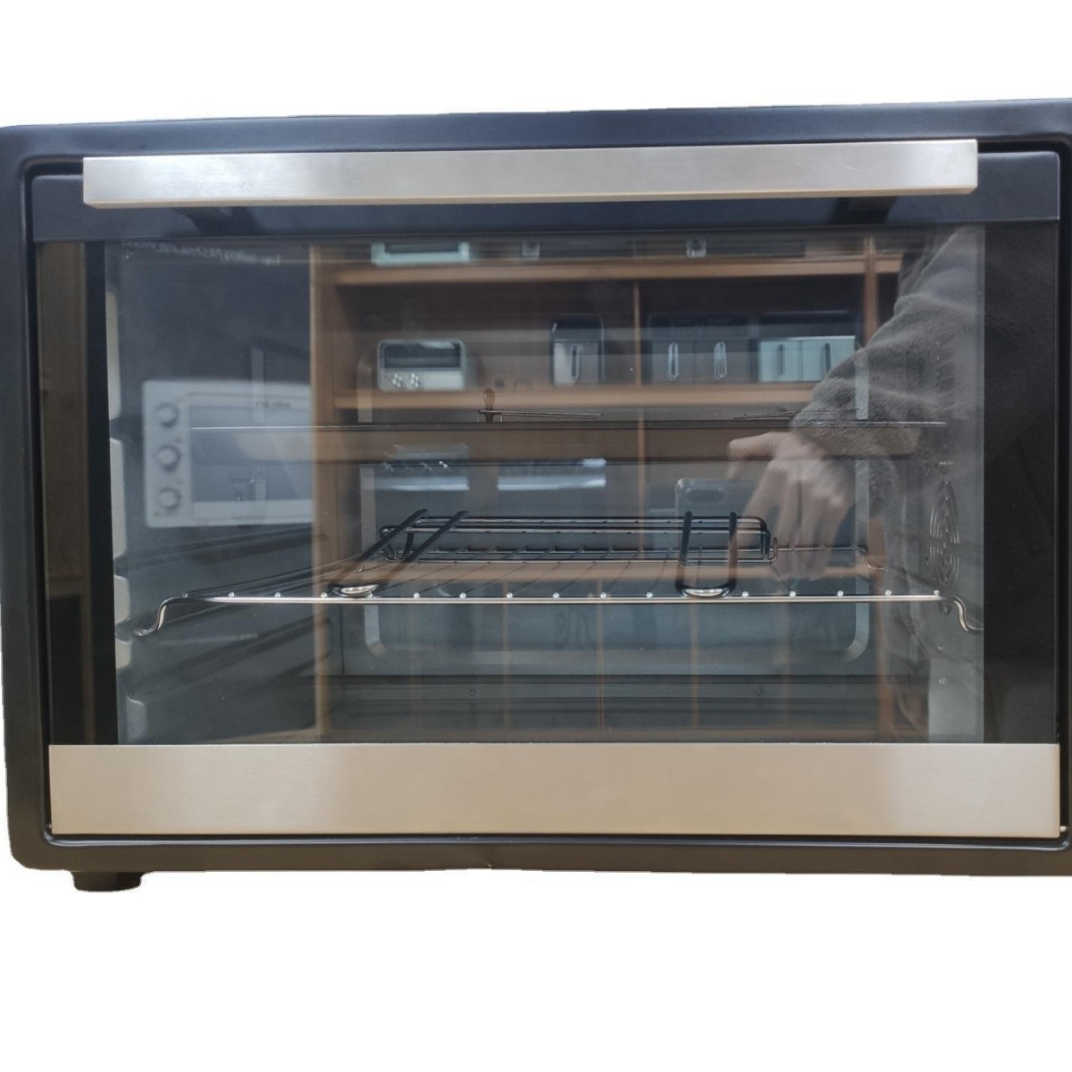 46 - 48L horno doméstico de comercio exterior gran capacidad multifuncional horno de convección visual fábrica a granel personalizado KS46