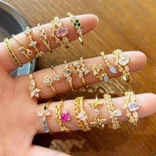 �羳18K���s���W�p�ݽ�ָŮ�ʯ�_�ڿ��{��ָ�h���n�r�н�ָ���l