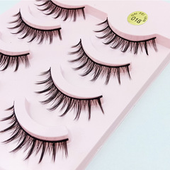 Internet celebrity fairy hair fish tail A type 018 false eyelashes cos little devil Barbie curled pointed tail cluster natural eyelashes