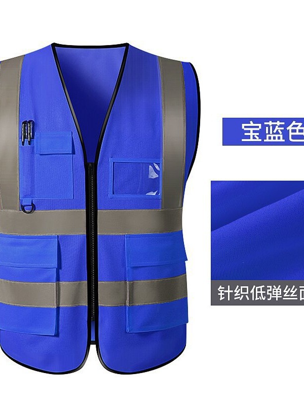 Multi-Bolsillo chaleco reflectante ropa reflectante conducción construcción saneamiento deber tráfico equitación ropa de seguridad