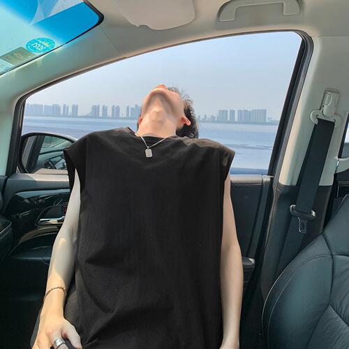 Sleeveless T-shirt for Men, 2025 New Arrival, Summer Trendy, American Style, for Teenagers, Middle School and High School Students—Tank Top Basketball Vest