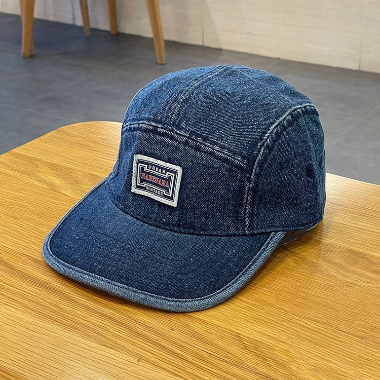 Vintage Baseballkappen aus Denim mit flachem Schirm für Herren und Damen, Harajuku Snapback Cap, modische Streetwear, 5-Panel-Skateboard-Mütze, Casquette, Gorra – Detail 16
