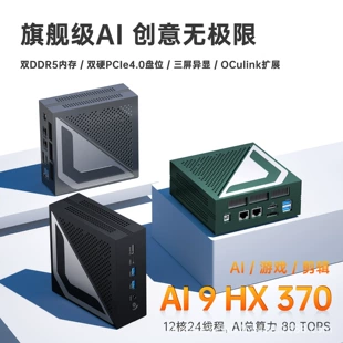 Мини-ПК Ryzen AI 9 HX370 DDR5 два SSD