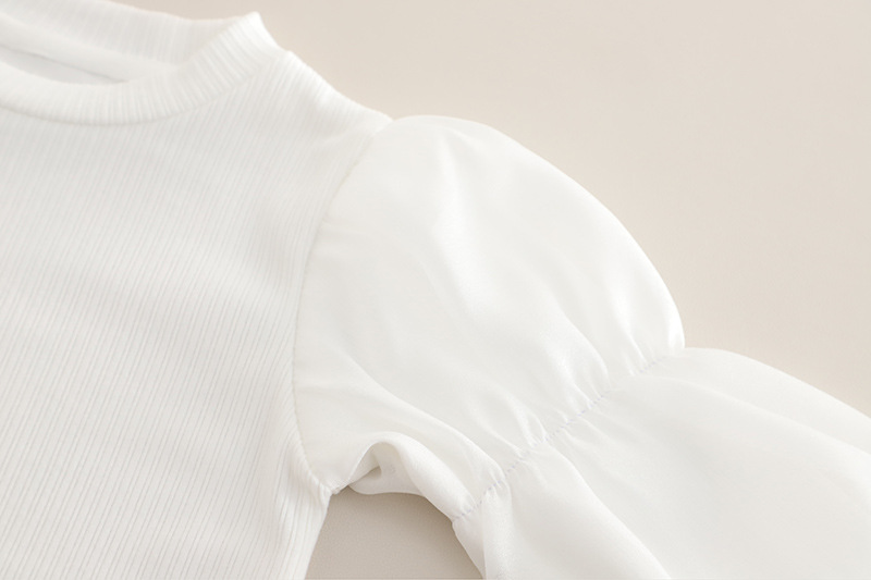 Vestiti per bambine primavera 2025 e nuovi, elegante completo autunnale per neonati, set di tre pezzi con gilet a forma di fungo_voghion.com