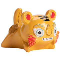 OD59 Wholesale Cute little tiger tea pet that changes color when exposed to hot water, New Year gift for the Year of the Tiger, tea ceremony zero