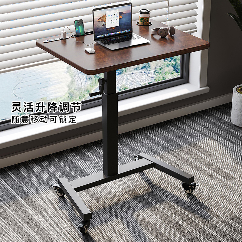Lifting Computer Desk Mobile Small Desk Live Desk Home Study Desk Lifting Standing Workbench