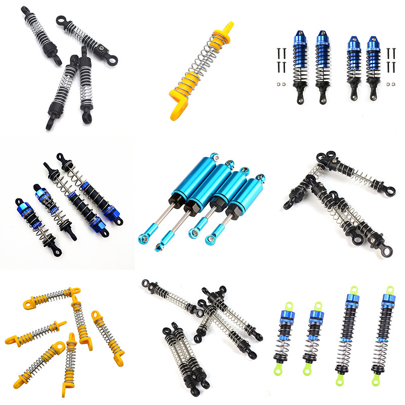 Remote control toy car shock absorber DIY assembly model off-road four-wheel drive modified metal spring shock absorber accessories