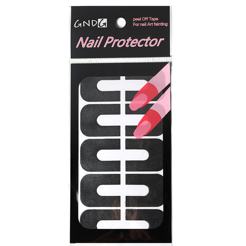 Arte de uñas pegatinas anti-desbordamiento principiante esmalte de uñas pegamento borde anti-desbordamiento parche PISTOLA DE PULVERIZACIÓN gradiente herramienta auxiliar desechable