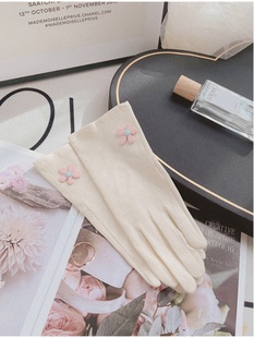 Sun Protection Gloves for Women, Thin Summer Cotton, Spring & Fall, Hand-Fitting, Driving, Touch Screen, Riding Electric Bike, Anti-Slip, Anti-Uv