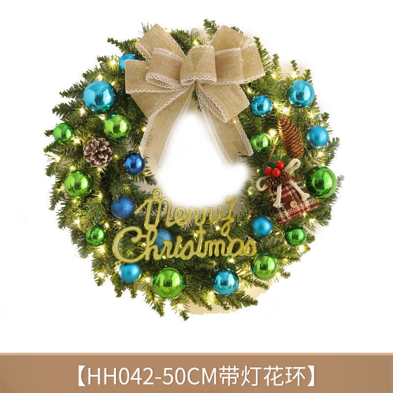 クリスマス花輪クリスマスツリー掛け飾り花輪パーティー雰囲気壁掛け壁飾りシーン配置ドア掛け飾り|undefined